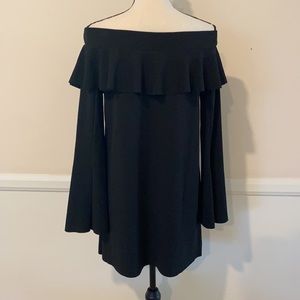 NWT Off the Shoulder Black Zara mini dress